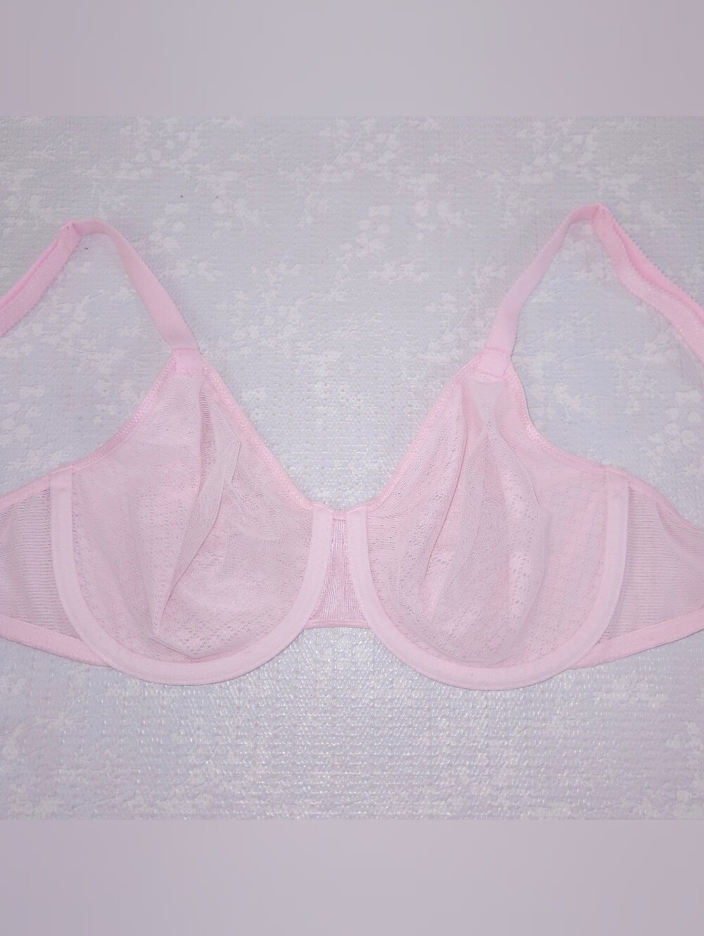 WACOAL Visual Effects Minimizer Bra 34C Ballet Slipper Pink Seamless 857210 - Picture 4 of 6